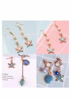 Excefore 27pcs Sea Charms Enamel Charms Jewelry Making Conch Starfish Shell Charms Alloy Pendants Shell Dangles Shell Bead Jewelry Making Charms Kit  - Image 3