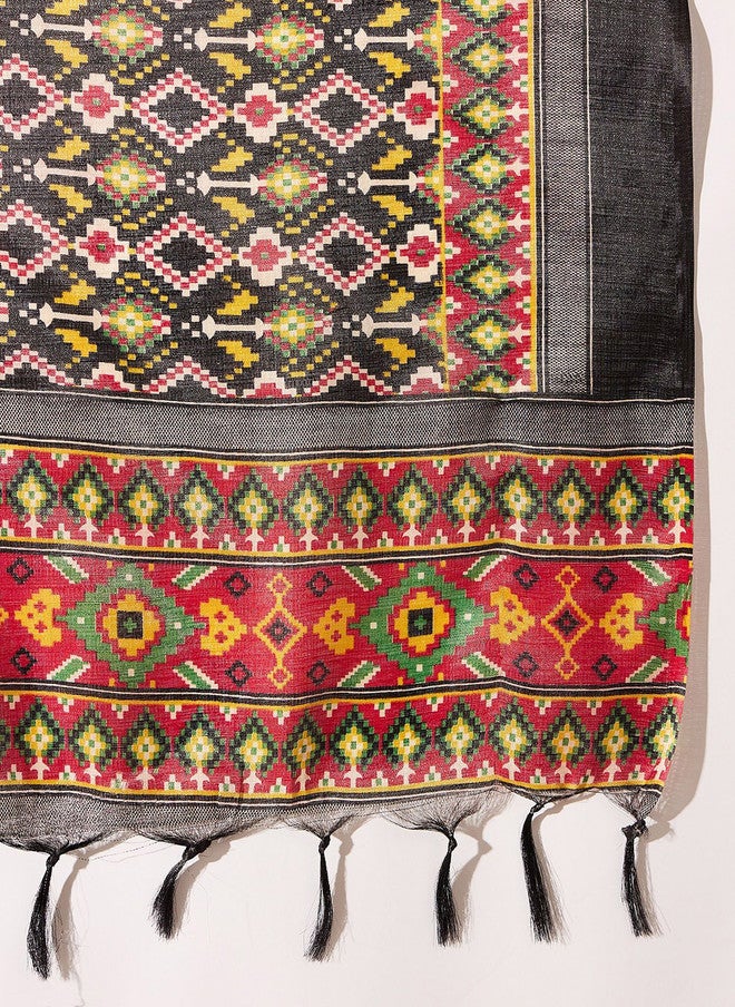 InWeave Women A-Line Kurta With Palazzos And Dupatta - Image 4