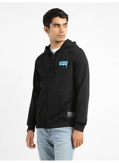 Levi's سويت شيرت رجالي بغطاء رأس باللون الأسود  - Image 4