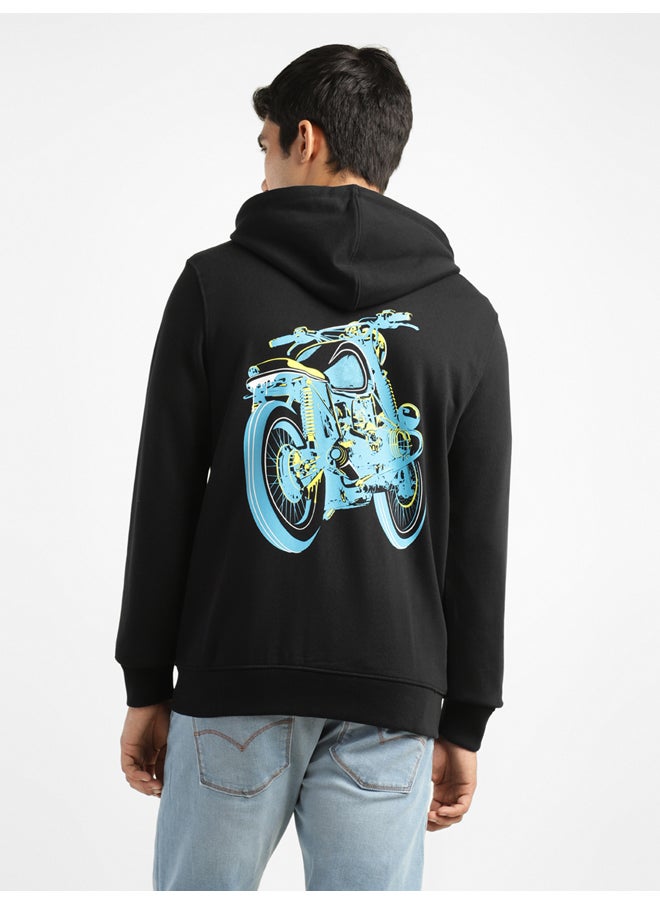 Levi's سويت شيرت رجالي بغطاء رأس باللون الأسود  - Image 3