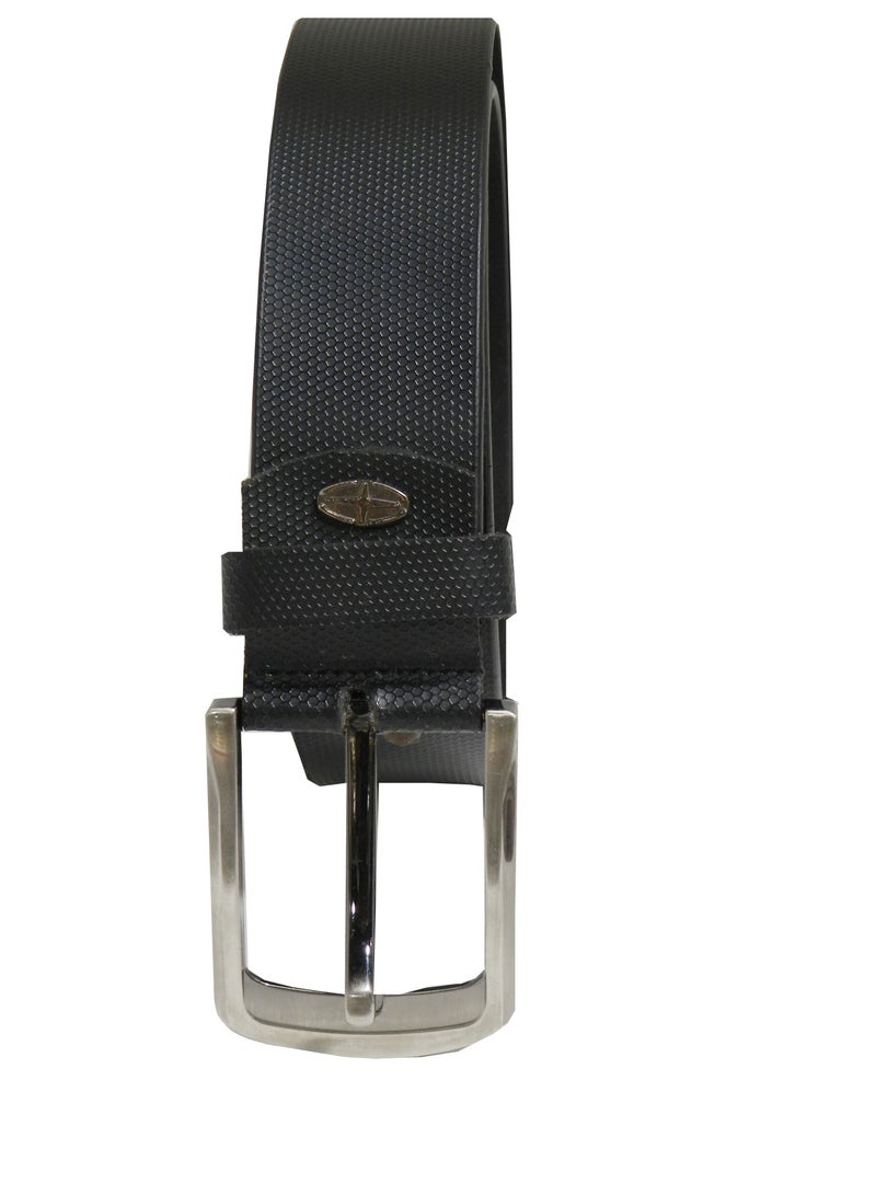 LAVERI LEATHER GENUINE LEATHER 40 MM FORMAL AND CASUAL BLACK BELT FOR MENS - Image 4