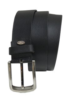 LAVERI LEATHER GENUINE LEATHER 40 MM FORMAL AND CASUAL BLACK BELT FOR MENS  - Image 2