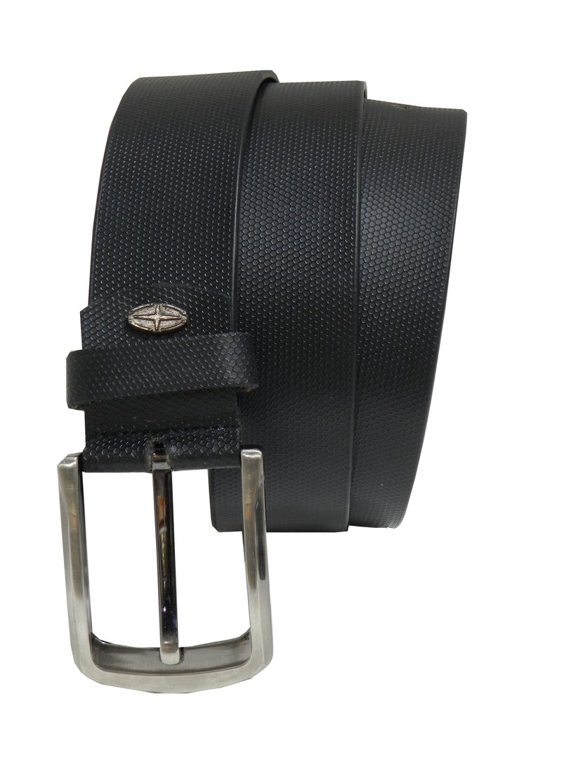 LAVERI LEATHER GENUINE LEATHER 40 MM FORMAL AND CASUAL BLACK BELT FOR MENS - Image 2