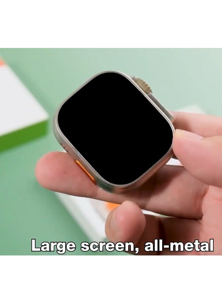 Modio MW22 Smartwatch 2.2 Inch Display With 3 Pair Straps and Charging Cable Designed for Ladies and Gents Gold - Image 4