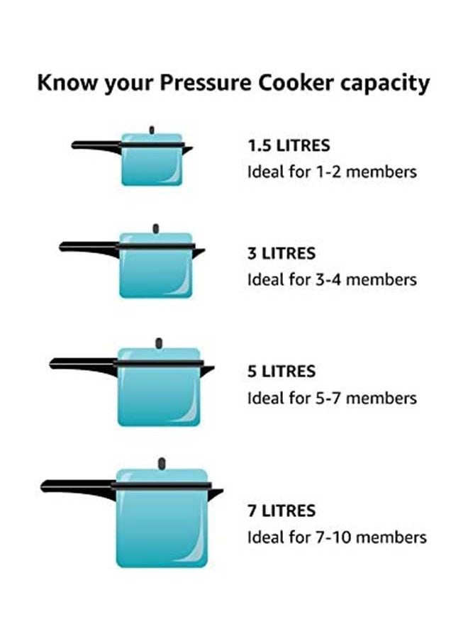 Hawkins - Aluminium Inner Lid Mirror Stain Pressure Cooker With Lid, Dishwasher Safe & Induction Friendly, Silver 1.5 liter - Image 1