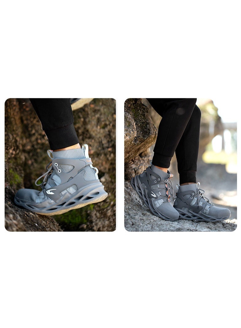 NIBEMINENT Male Work Boots Indestructible Safety Shoes Men Steel Toe Shoes Puncture-Proof Work Sneakers Male Shoes Adult Work Shoes - Image 2