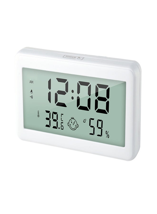 Digital Indoor Thermometer Hygrometer Home Accurate LCD Temperature Humidity Gauge Monitor with Time/Date Display Comfort Indicator Support Alarm Clock and Chime Function ℃/℉ Switchable for Home - Image 1