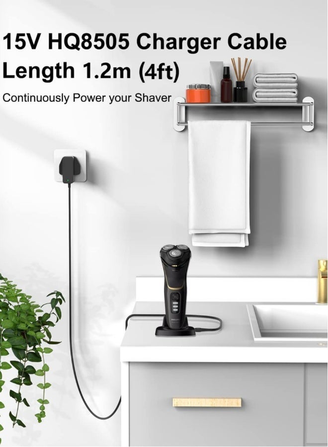 Topleo 15V Shaver Charger Compatible with Philips HQ8505 7000 5000 3000 Series mg5750 mg7790 7750, Electric Shaver Beard Trimmer Adapter AC Power Supply Charging - Image 5