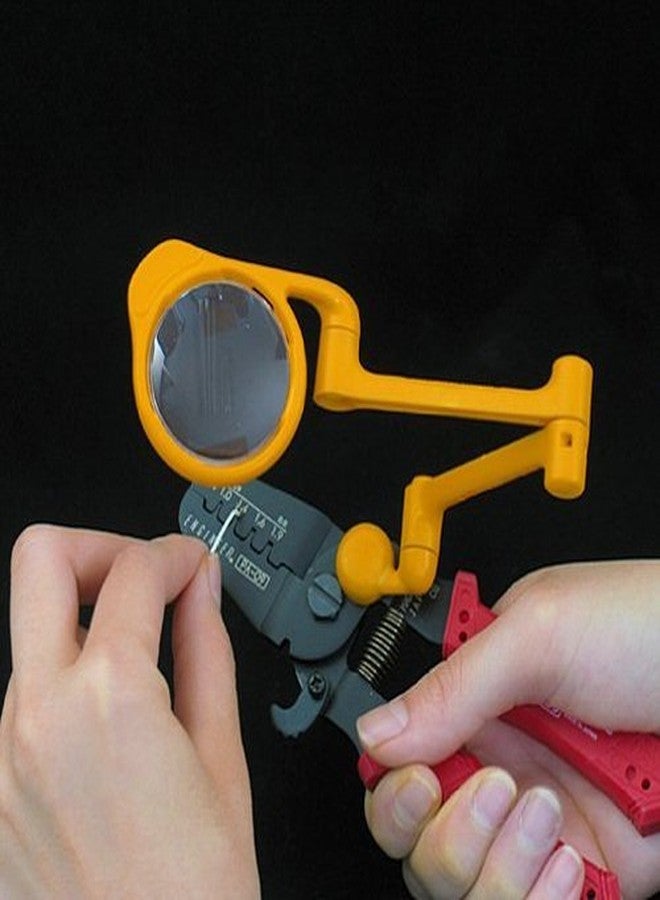 إنجينير عدسة مكبرة/قراءة صغيرة الحجم من إنجينير، محمولة في الجيب، بذراع مفصلية، ذاتية الوقوف/بدون استخدام اليدين (تكبير 3.5x) في محفظة مصممة خصيصًا. صنع في اليابان. sl-64 - Image 3