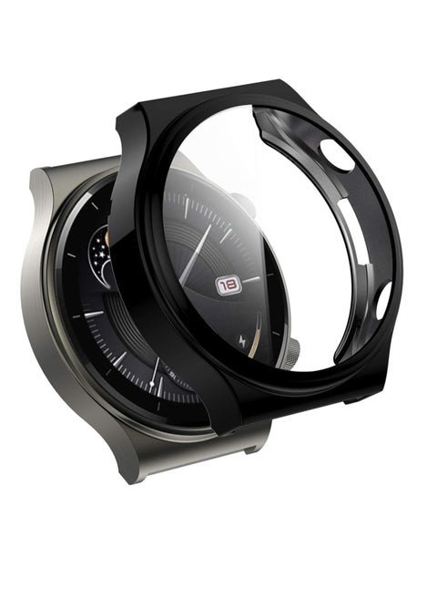 Compatible For Huawei Watch GT2 Pro Protective Case Cover, Full Coverage TPU Protective Case Cover Shell For Huawei Watch GT2 Pro(TPU Black)