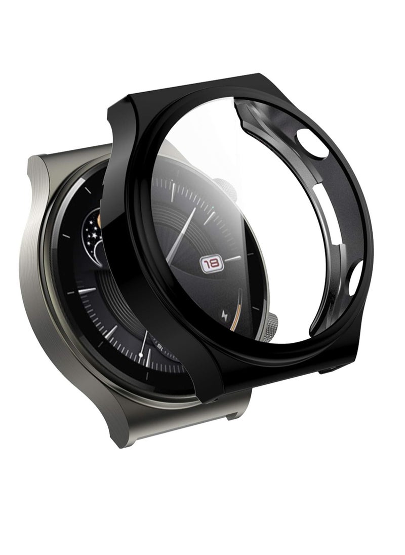 Generic - Compatible For Huawei Watch GT2 Pro Protective Case Cover, Full Coverage TPU Protective Case Cover Shell For Huawei Watch GT2 Pro(TPU Black) - Image 1