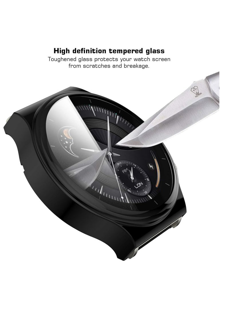 Generic - Compatible For Huawei Watch GT2 Pro Protective Case Cover, Full Coverage TPU Protective Case Cover Shell For Huawei Watch GT2 Pro(TPU Black) - Image 1