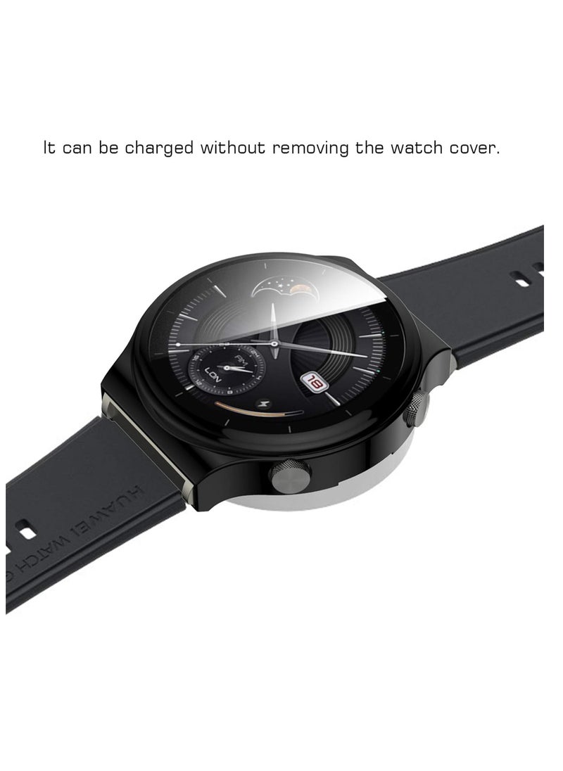 Generic - Compatible For Huawei Watch GT2 Pro Protective Case Cover, Full Coverage TPU Protective Case Cover Shell For Huawei Watch GT2 Pro(TPU Black) - Image 1