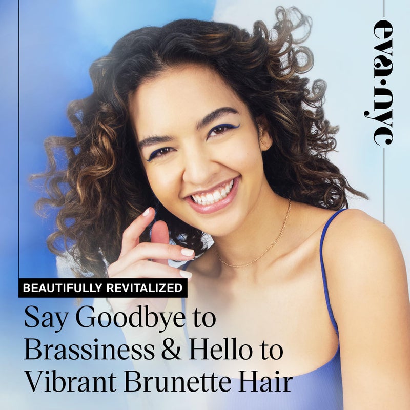 Eva NYC Brass to Sass Brunette Conditioner, Blue Conditioner for Brassy Hair, Neutralizes Brassy Red and Orange Tones, 8.8 fl oz - Image 2