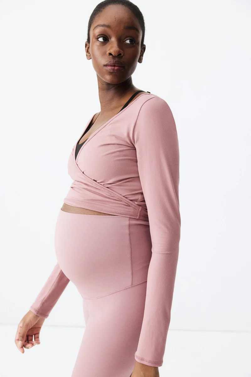 H&M  MAMA Short wrap top for Women | Best Price UAE