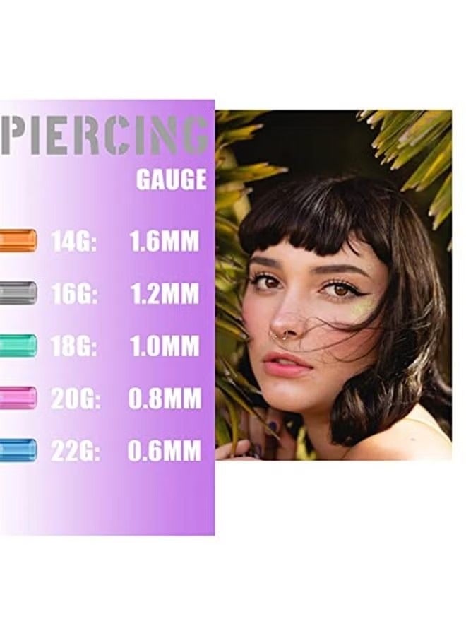 Realfrog 5Pcs Disposable Piercing Needle Stainless Steel Sterile Body Piercing Needles Tattoo Accessories Ear Nose - Image 5
