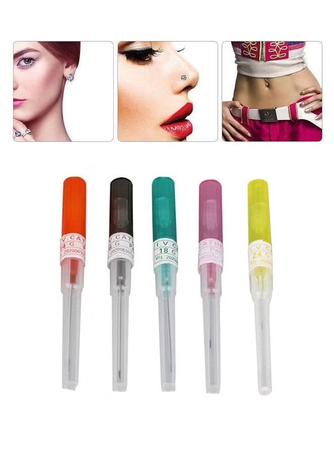 Realfrog 5Pcs Disposable Piercing Needle Stainless Steel Sterile Body Piercing Needles Tattoo Accessories Ear Nose - Image 1