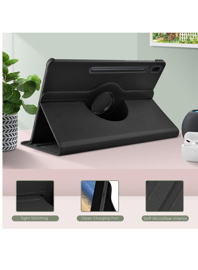 ELTRAZONE Case Compatible with Galaxy Tab A8 10.5" Case (SM-X200/X205/X207), Galaxy Tab A8 Case 10.5 inch,Auto Sleep/Wake 360° Rotating Stand Folio Leather Case for Tab A8 2022 (Black) - Image 5