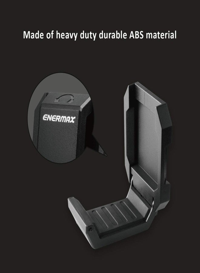 Enermax Magnetic Mounting Headset Holder with Metal Protection Foam, Provides up to 1 kg/2.2 lbs, Compatible with Computer/Gaming Headsets, Headphone of all Shapes and Sizes, EHB001 - Image 2