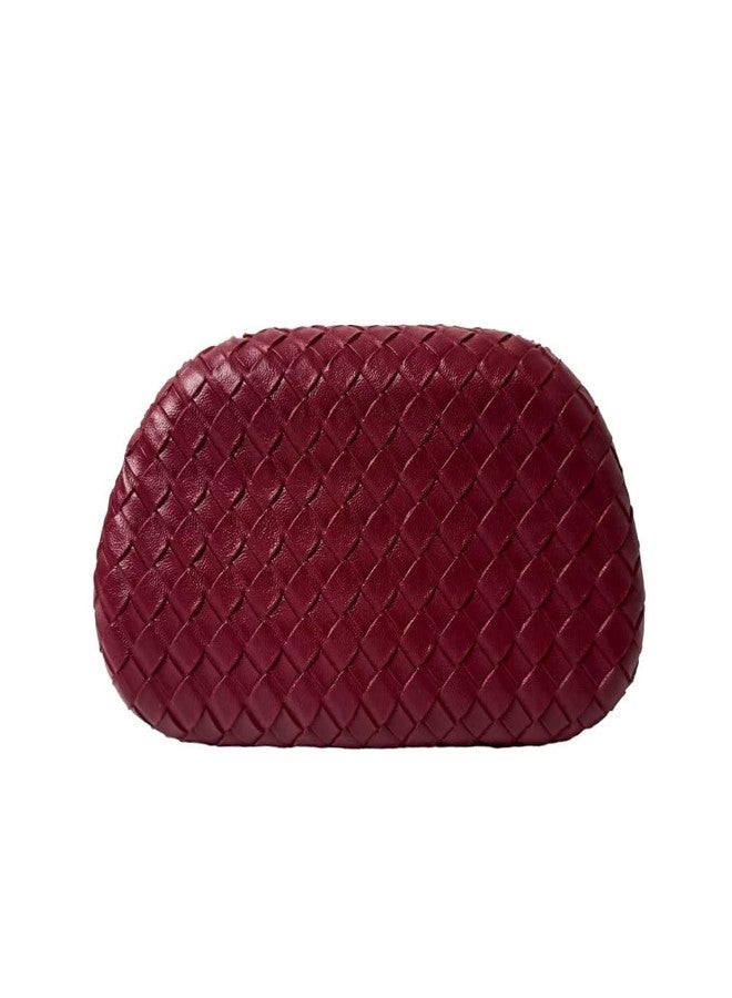 CUXVA Black Clutch Purses for Women Evening/Wedding Chic Woven Bag Formal PU Leather Purse Designer Handbags for Party Prom - Image 2