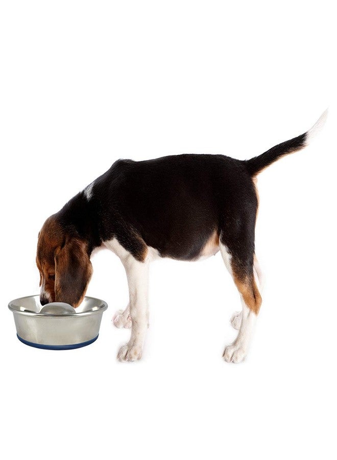 Our Pets OurPet's DuraPet Slow Feed Premium Stainless Steel Dog Bowl, Silver (2040010301) - Image 2