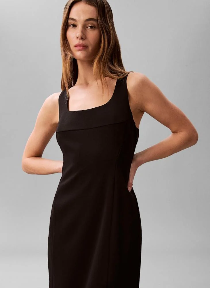 CALVIN KLEIN  Casual Scuba Crepe Sl Scoop Nk for Women | Best Price UAE