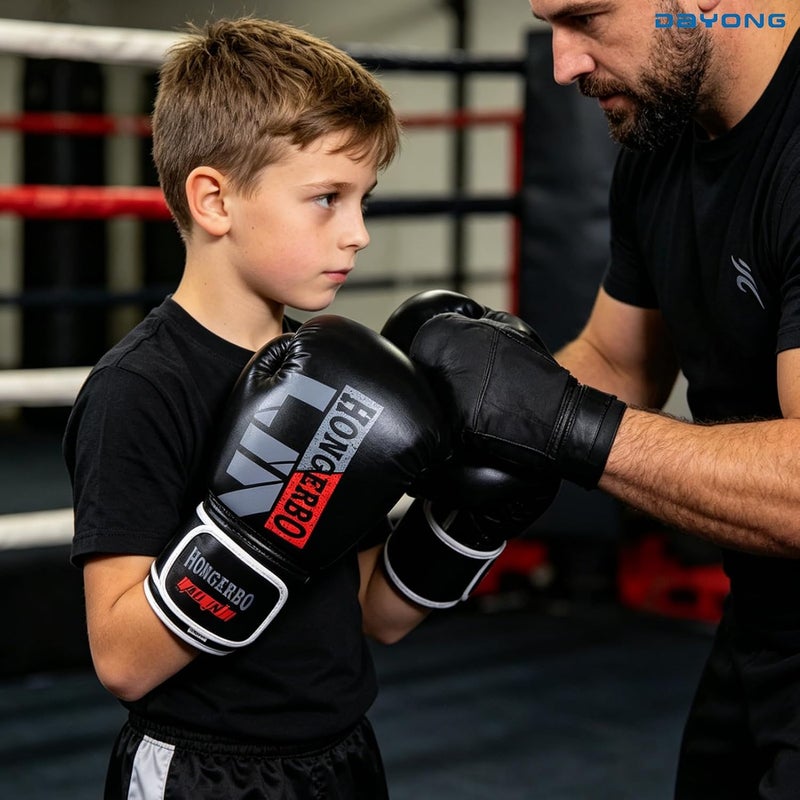 Kids Boxing Gloves, 6oz Boxing Training Sparring Gloves, Punching Training Mitts for 3-9 Years Old, MMA Martial Arts Fighting Kickboxing Muay Thai. - Image 5