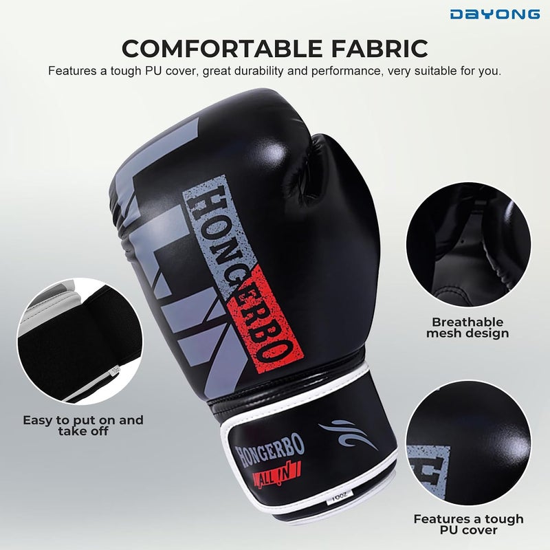 Kids Boxing Gloves, 6oz Boxing Training Sparring Gloves, Punching Training Mitts for 3-9 Years Old, MMA Martial Arts Fighting Kickboxing Muay Thai. - Image 3