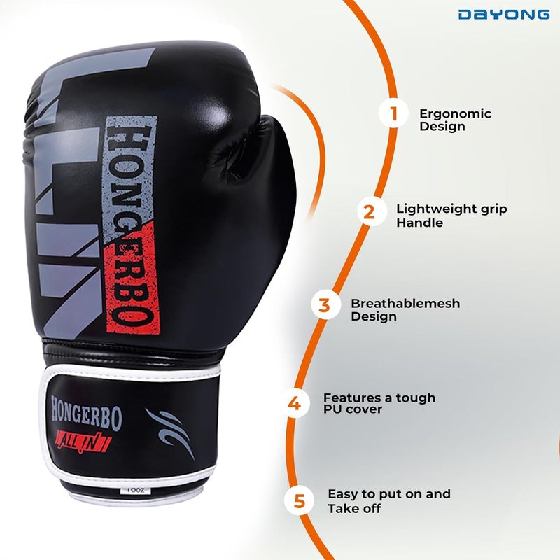 Kids Boxing Gloves, 6oz Boxing Training Sparring Gloves, Punching Training Mitts for 3-9 Years Old, MMA Martial Arts Fighting Kickboxing Muay Thai. - Image 2