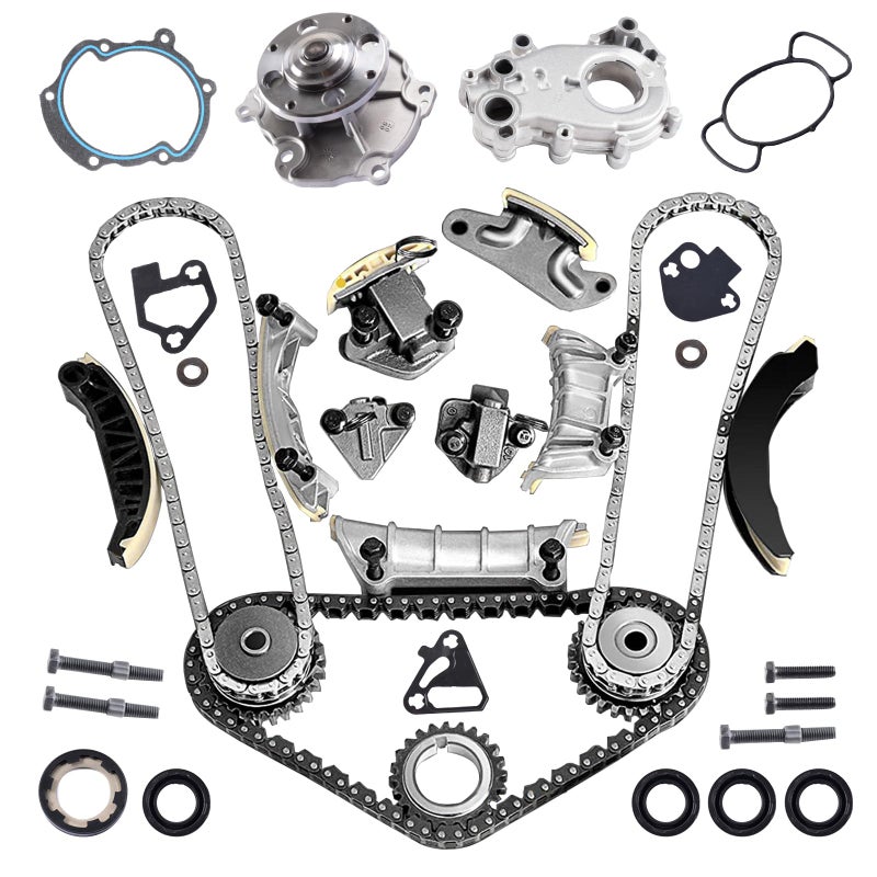 DOFOCH 90753S 28L 30L 36L Timing Chain Kit With Oil Pump Water Pump Chain Guide Sprocket Tensione for Buickfor Pontiacfor chevyfor cadillacfor GMCfor Saturnfor Saabfor suzuki