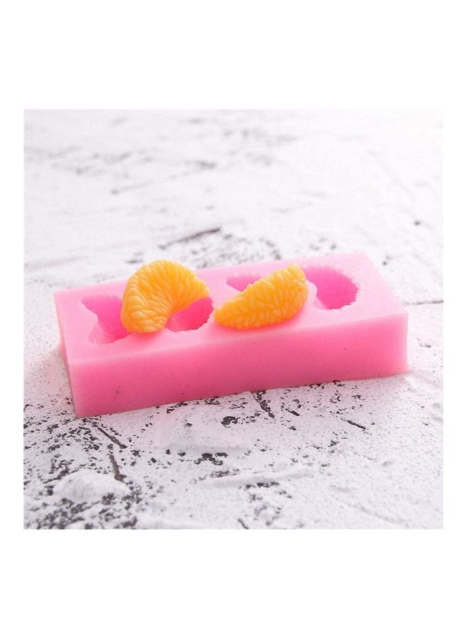 4-Piece Strawberry Tangerine Segment Raspberry and Blueberry Fondant Molds Pink 7.5cm - Image 4