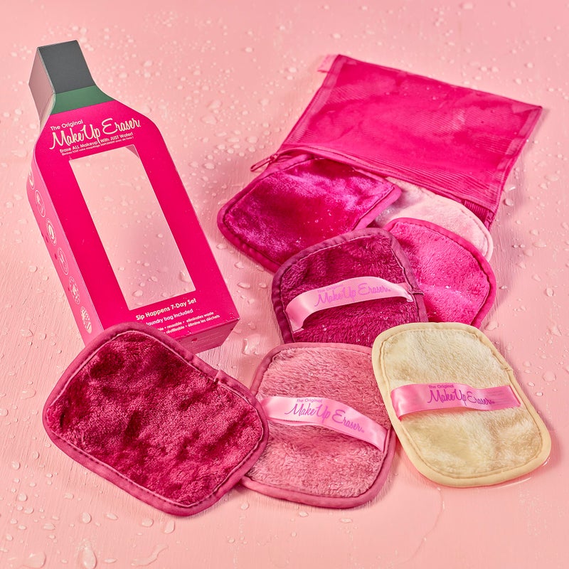 Makeup Eraser The Original MakeUp Eraser, 7-Day Set, Erase All Makeup with Just Water, Including Waterproof Mascara, Eyeliner, Foundation, Lipstick, Sunscreen, and More! Sip Happens, 7ct. - Image 4