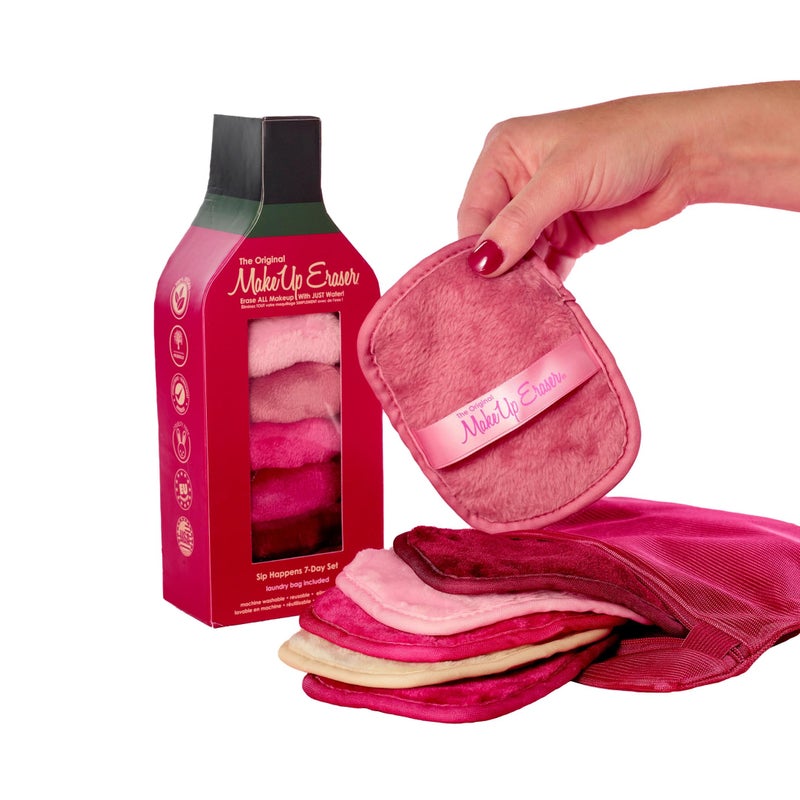 Makeup Eraser The Original MakeUp Eraser, 7-Day Set, Erase All Makeup with Just Water, Including Waterproof Mascara, Eyeliner, Foundation, Lipstick, Sunscreen, and More! Sip Happens, 7ct. - Image 1