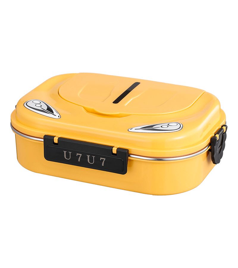 304 Stainless Steel Lunch Box Cartoon Car Shape Color No 4 Portable Sealed Microwaveable School Office Outdoor - Image 3