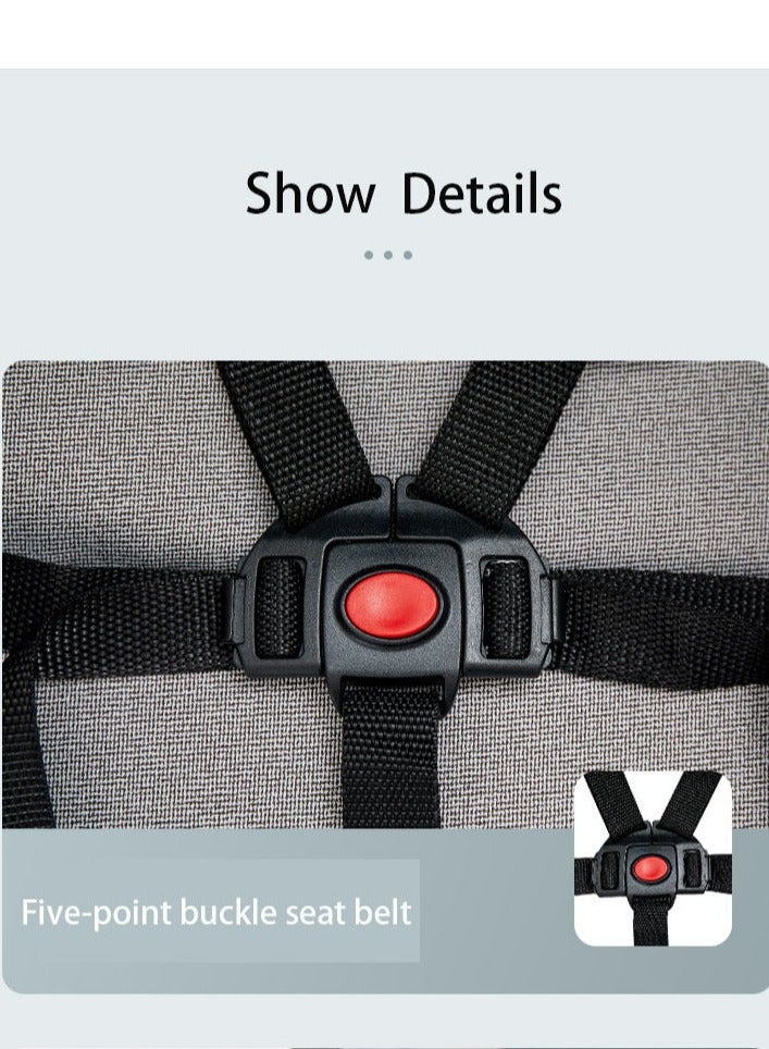 Arabest Baby Stroller,Convenient Toddler Stroller,Can Sit Can Lie Down Lightweight Folding Baby Stroller, Folding High Landscape Umbrella Stroller(Mitch) - Image 3