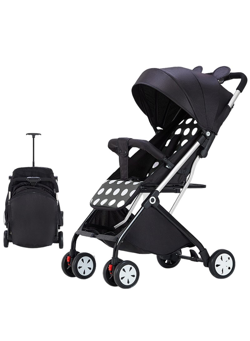 Arabest Baby Stroller,Convenient Toddler Stroller,Can Sit Can Lie Down Lightweight Folding Baby Stroller, Folding High Landscape Umbrella Stroller(Mitch) - Image 1