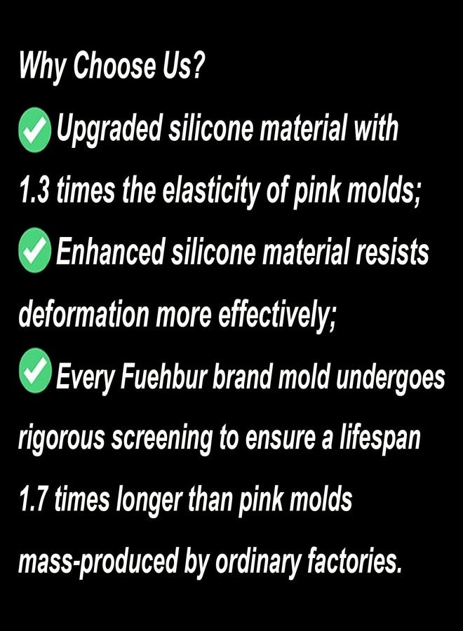 Fuehbur 【300+ Design Optional】 Beautiful Heart Shape Freshie Mold, Silicone Epoxy Resin Molds for Car Freshies, Aroma Beads, Soap Candle Pendant Mould-Oven Safe - Image 5