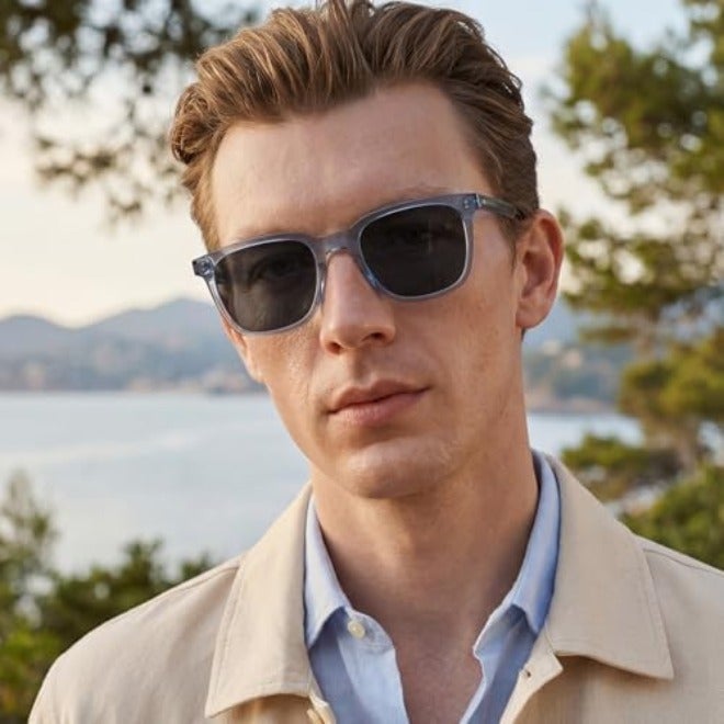 CARFIA Retro Polarized Sunglasses For Men UV400 Protection Chunky Square 90s Style Trendy Classic Glass - Image 4