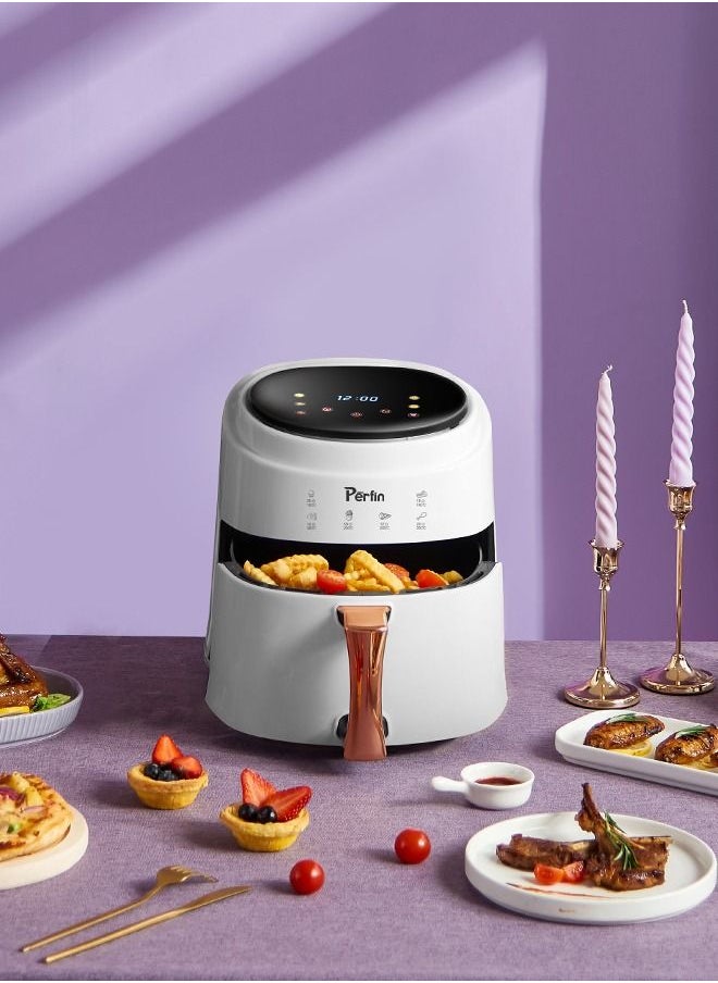 Perfin Air Fryer 8 L 1400w,  Healthy Air Fryer One Touch Control With Rapid Air Technology Fryer For Fry/Grill/Bake/Roast, Warm And Timer Function, Suitable For Fmaily, Party, 6-8 People  - Image 1