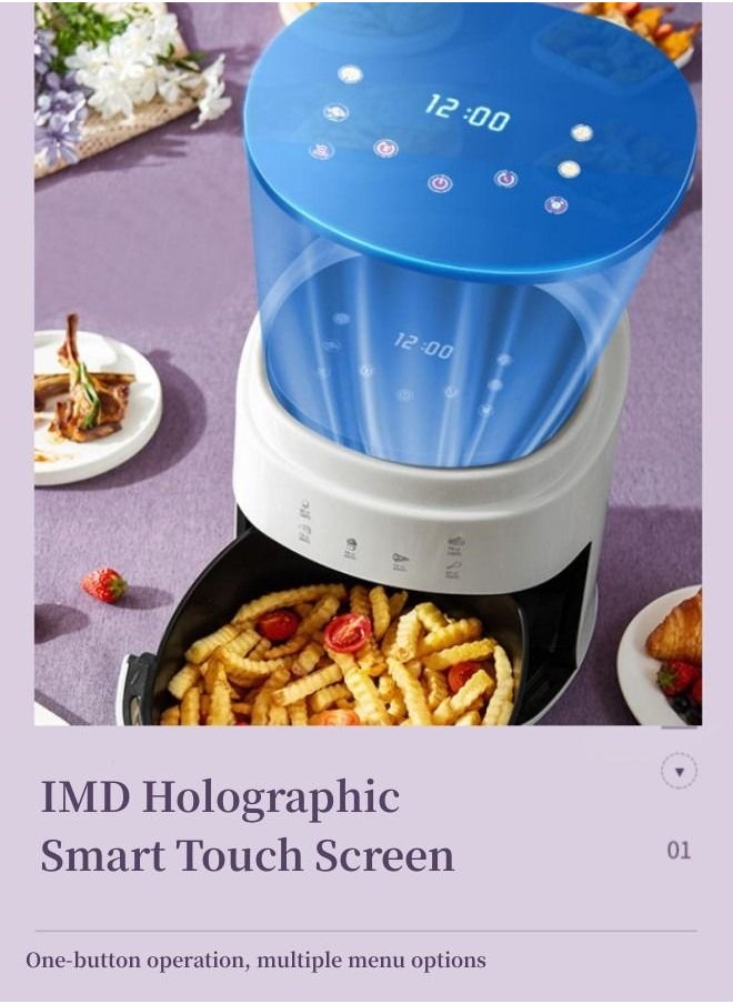 Perfin Air Fryer 8 L 1400w,  Healthy Air Fryer One Touch Control With Rapid Air Technology Fryer For Fry/Grill/Bake/Roast, Warm And Timer Function, Suitable For Fmaily, Party, 6-8 People  - Image 5