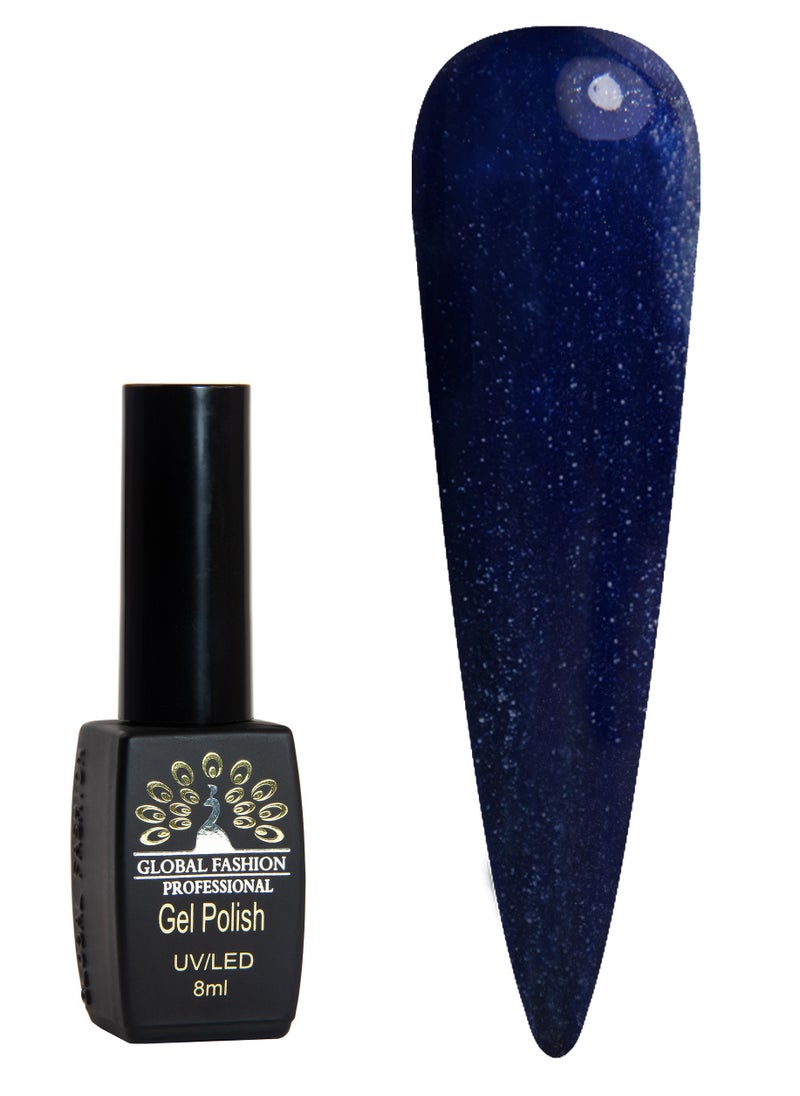GLOBAL FASHION Global Fashion Black Elite Gel Polish | 132 Colors of Long-Lasting Elegance - 8ml | 370  - Image 1