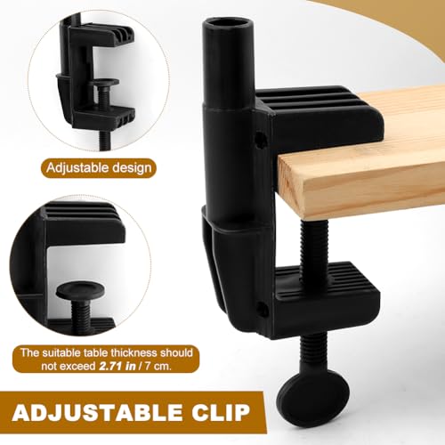 Yonderfume Over The Table Rod Stand with Clamps Adjustable Table Balloon Arch Stand for Party Wedding Anniversary, 34” to 98.43” Length, 30.25” to 47.25” Height(Color:Black) - Image 4