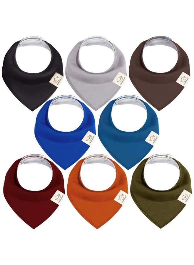 KeaBabies 8Pack Organic Baby Bandana Drool Bibs Stylish Unisex Bandana Bibs Super Absorbent Bandana Drool Bibs Gentle Teething Bibs For Infants Organic Cotton Baby Bib (Coastline)  - Image 2