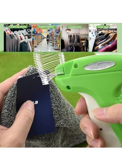 Generic Clothes Garment Tagging Gun Set Standard Retail Price Tag Attacher Gun 6 Needles 5000pcs 2.5cm and 5000 5cm Barbs Fasteners for Store Warehouse Consignment Yard Sale  - Image 2