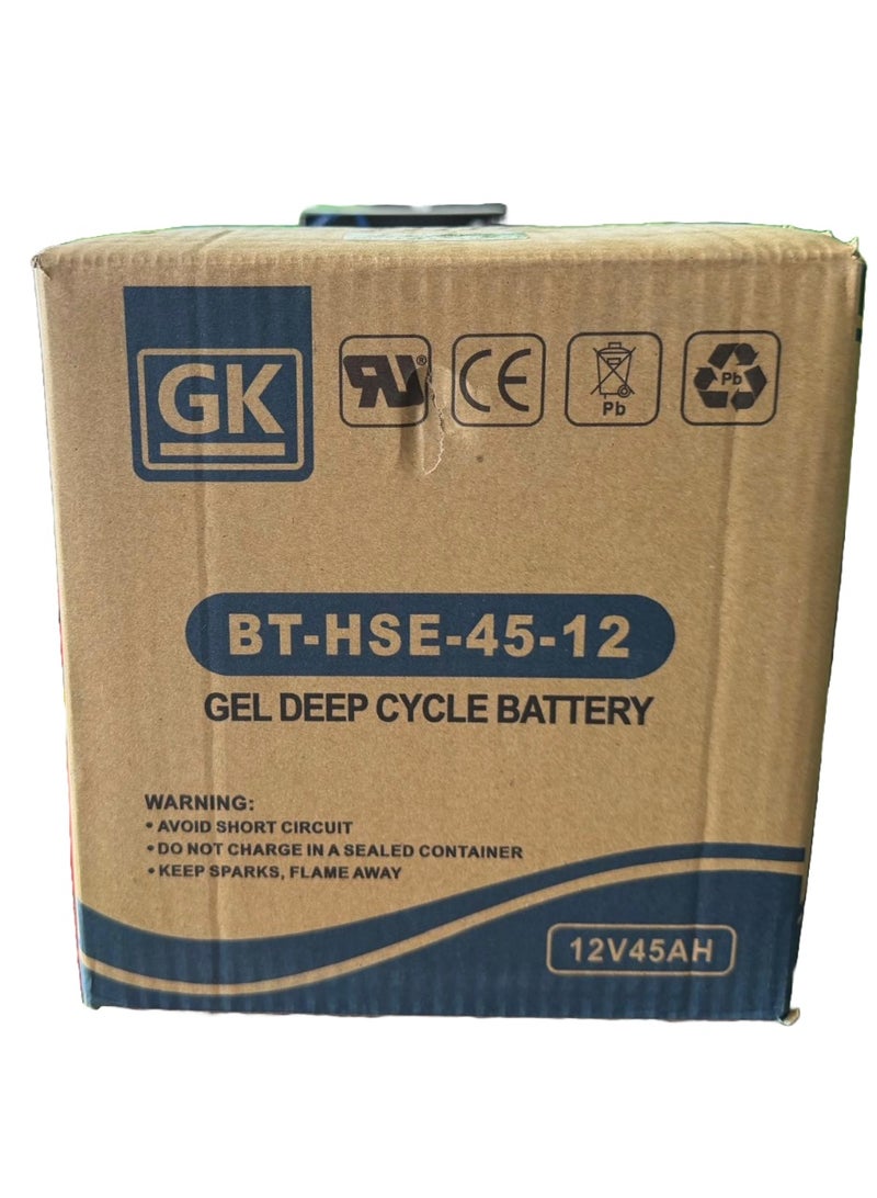 GK 12V 45AH AGM VRLA DEEP CYCLE GEL BATTERY - Image 3