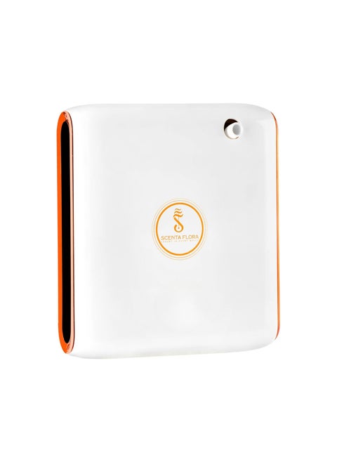 Scent Lav - Sleek Black Aroma Diffuser, App-Controlled, Battery or Cable Operated (White))