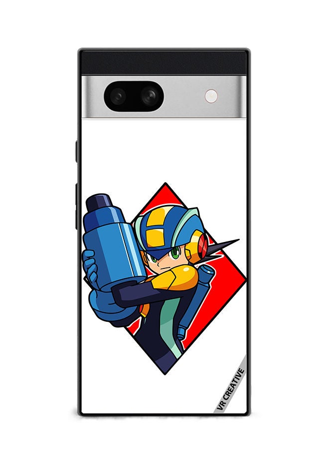 VR CREATIVE Protective Case Cover For Google Pixel 7a Mini Fireman Exe Design Multicolour - Image 1