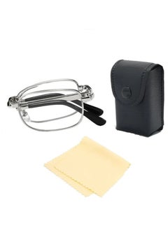 Generic Reading Glasses Folding Comfortable Full-Frame Metal Eyewear Men And Women Had Ultra Light Portable, with a special eyeglasses case and a free cotton handkerchief, Presbyopia, Exclusive from Seller INFINITY-HANDMADE Only  - Image 1
