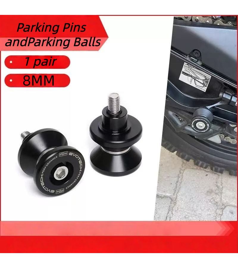 2x أذرع CNC M8 لرفع الدراجة النارية (Swingarm Spools) لحامل Paddock Stand Bobbins لـ Kawasaki Z900 Z650 Z400 - Image 1