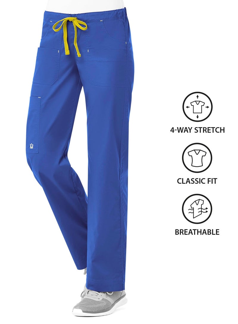 Maevn Women's Utility Cargo Pants(Royal Blue, X-Small) - Image 3